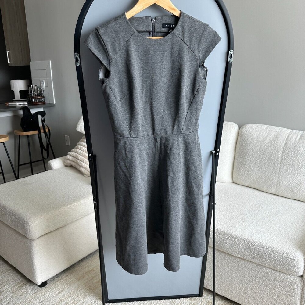 Ndstry Women's‎ Grey Dress Size S | Sleek & Minimalist Midi Dress